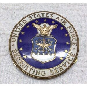 New United States Air Force Recruiting Service Medal Lapel Pin Badge Metal  2.5"